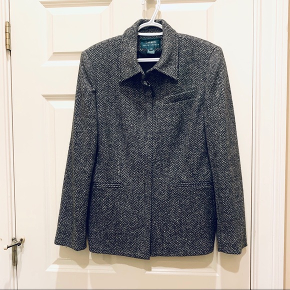 Lauren Ralph Lauren Jackets & Blazers - Ralph Lauren Zipper Front Blazer Jacket 12 Print